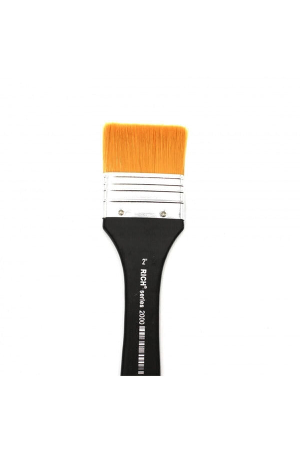 2000 Serisi No:2 Sarı Sentetik, Siyah Saplı Zemin Fırçası