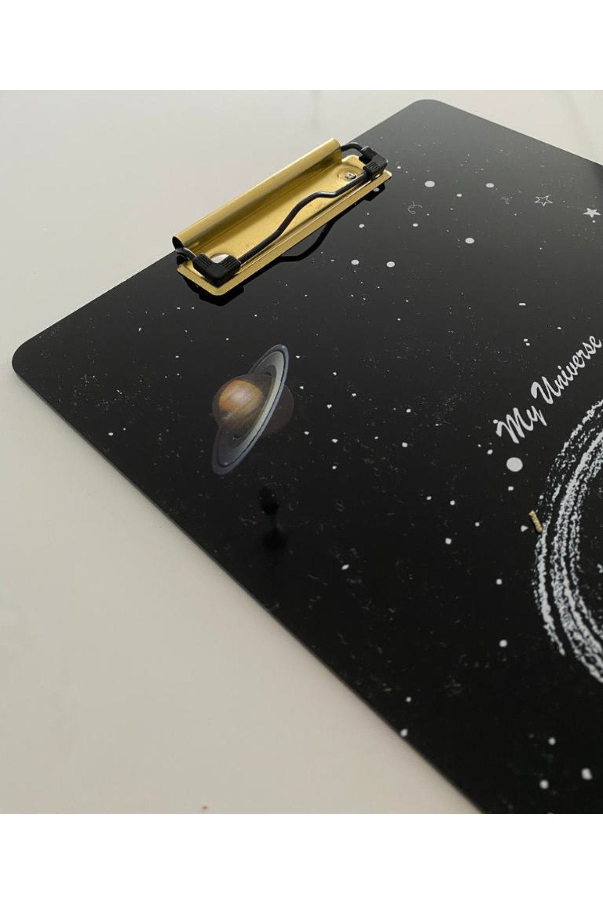 Siyah Desenli Akrilik Sekreterlik A4 Kağıt Tutucu Dosya Sekreter