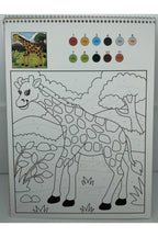 Çocuklar için sayılarla boyama kitabı ve 24 lü marker set