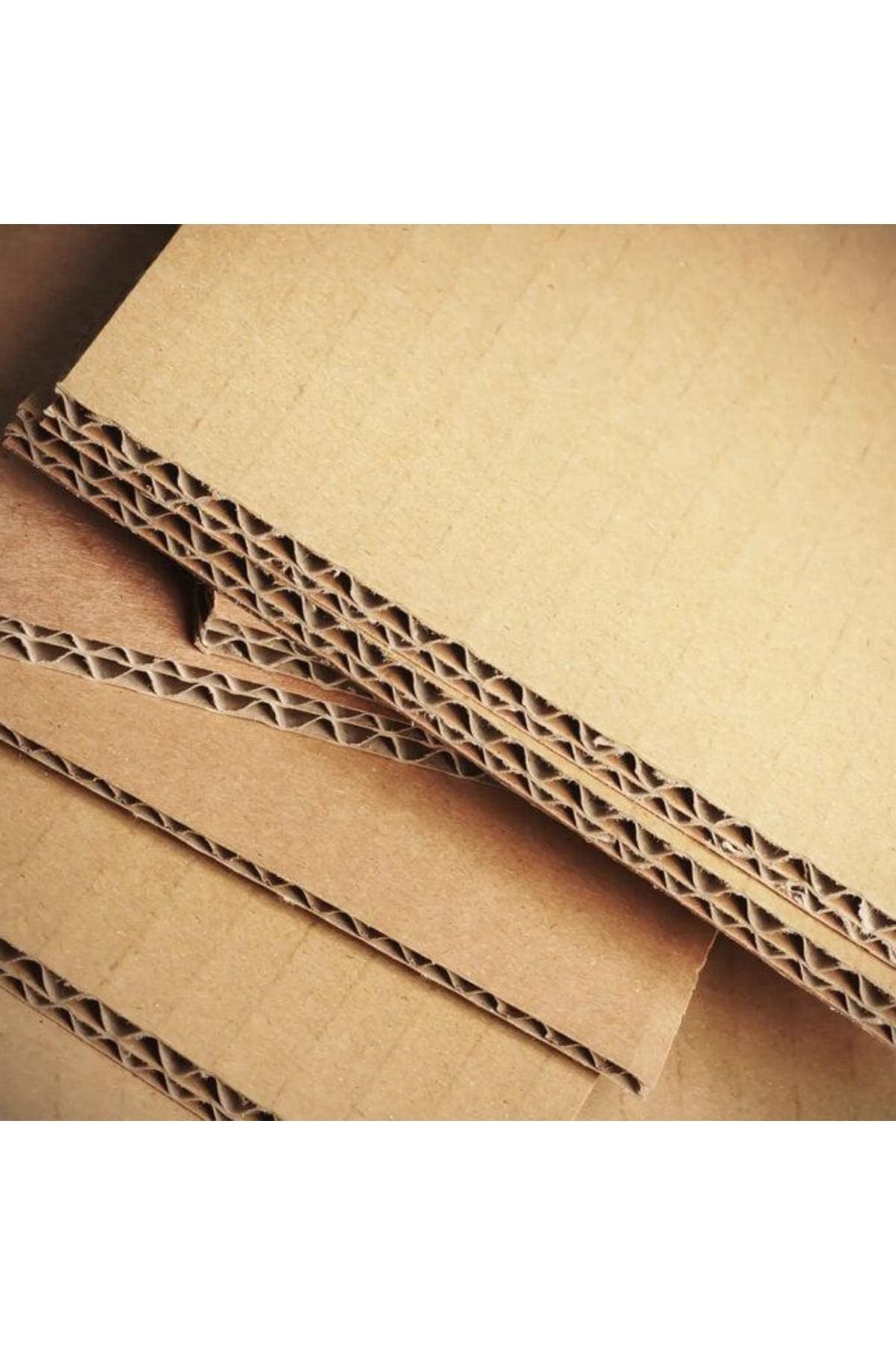 5mm Oluklu Mukavva Karton 70x100cm 30’lu Paket Kalın Dayanıklı Ambalaj Proje ve Maket Kartonu