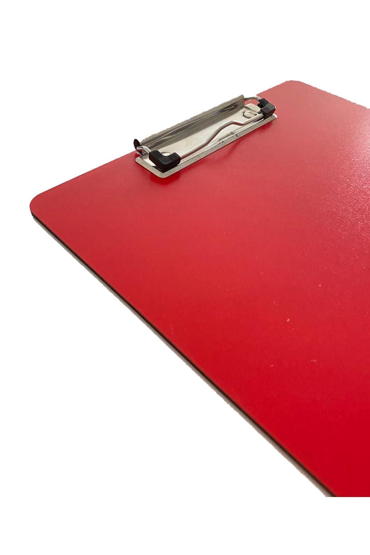 Ahşap Sekreterlik A4 Kapaksız Sekreterlik Sekreter Dosyası Notluk Kırmızı