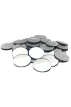 1,5 cm yuvarlak gümüs Renk pleksi yapışkanlı Mozaik Ayna 50 Adet