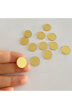 Çap 1.5Cm Yuvarlak altın Renk Pleksi Yapışkanlı Mozaik Ayna 50Adet