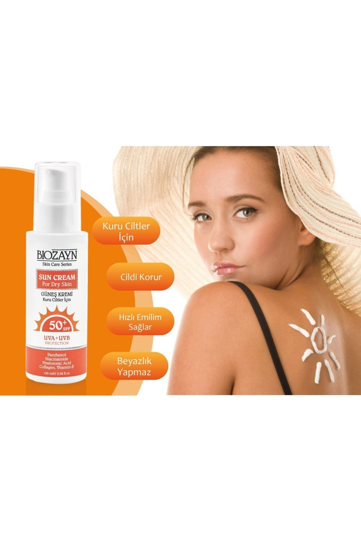 Güneş Kremi 50+Spf Yüksek Koruma (Kuru Cilt Tipi)