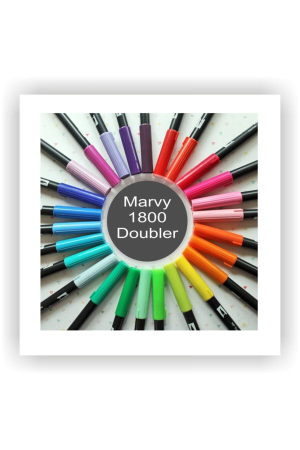 1800 Doubler Çift Uçlu Bir Tarafı Fırça Kalem Aubergine 93