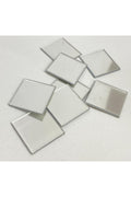 3cm kare gümüş Renk pleksi yapışkanlı Mozaik Ayna 20 Adet