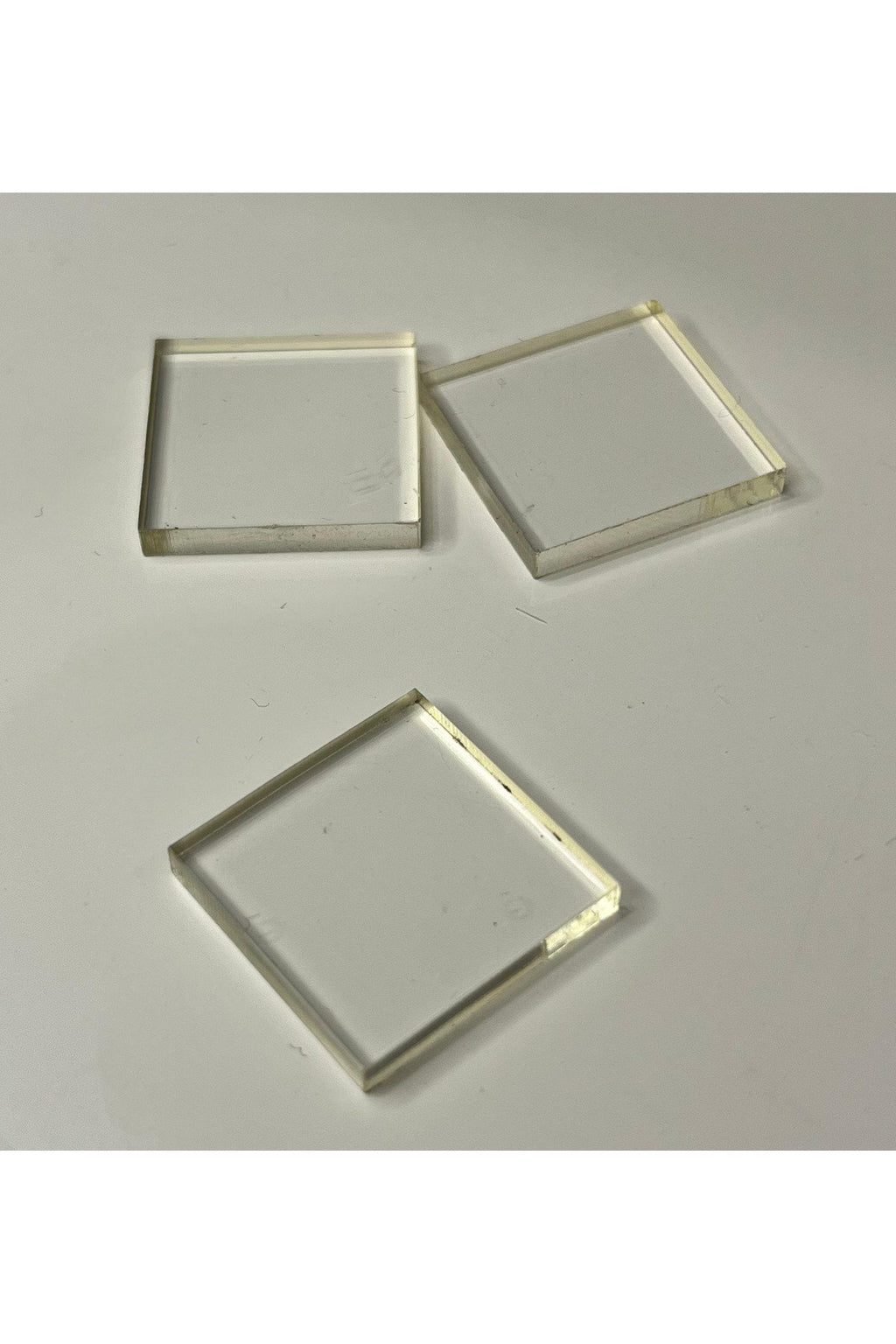 50 adet 1cm kare 3mm kalınlığında Şeffaf Pleksi Cam Görünümlü Pleksi Akrilik Mika Pleksiglass
