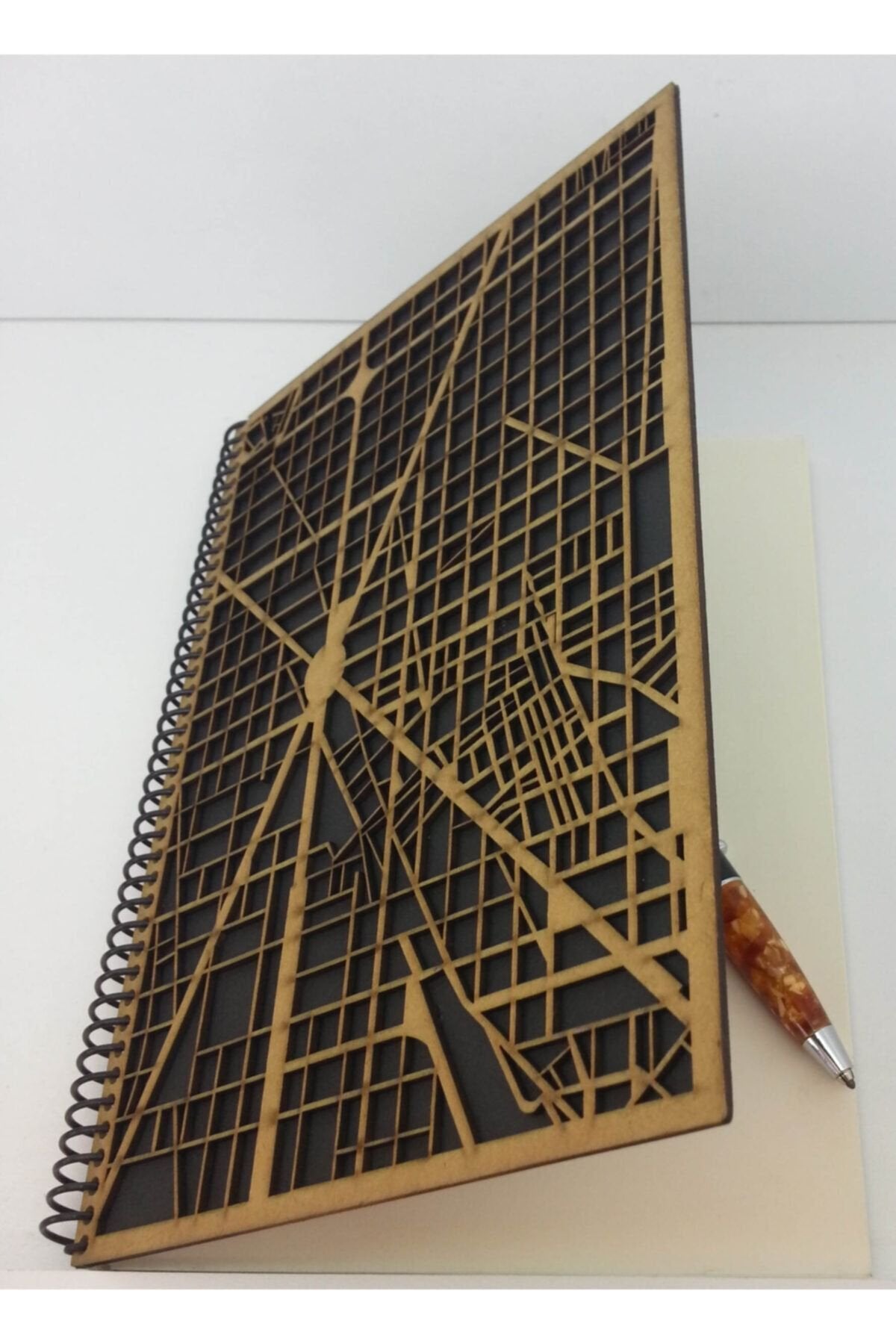 Premium Tasarım Defter Sert Kapak 80 Yaprak 17x24 Cm