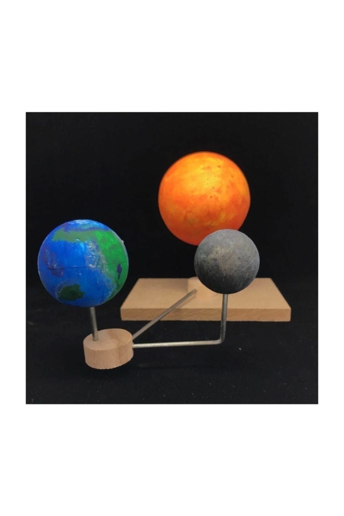 Okul Öncesi Dünya Güneş Ay Seti 3cm 5cm 7cm