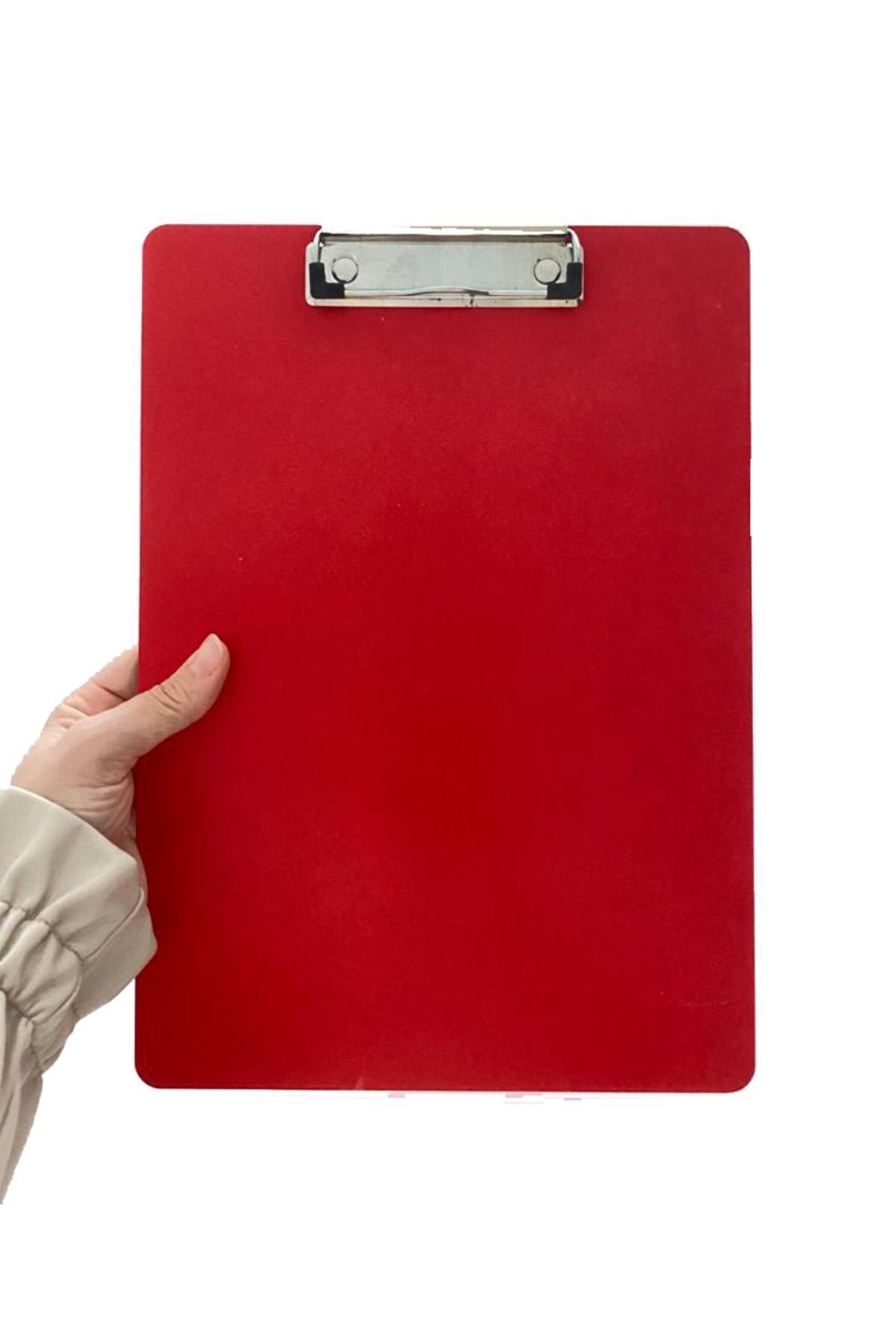 Ahşap Sekreterlik A4 Kapaksız Sekreterlik Sekreter Dosyası Notluk Kırmızı