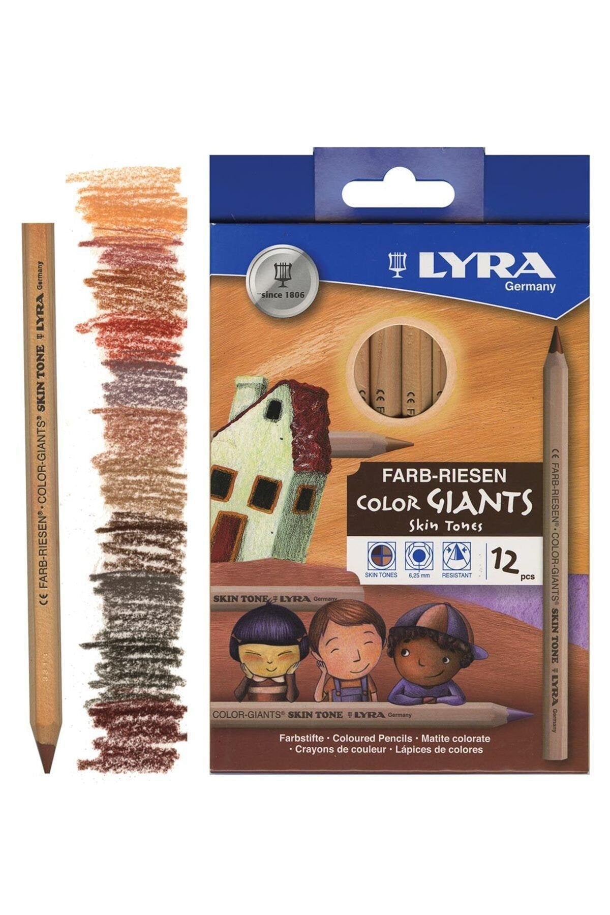 Skin Tones - Ten Renkleri Jumbo Kuru Boya 12 Renk