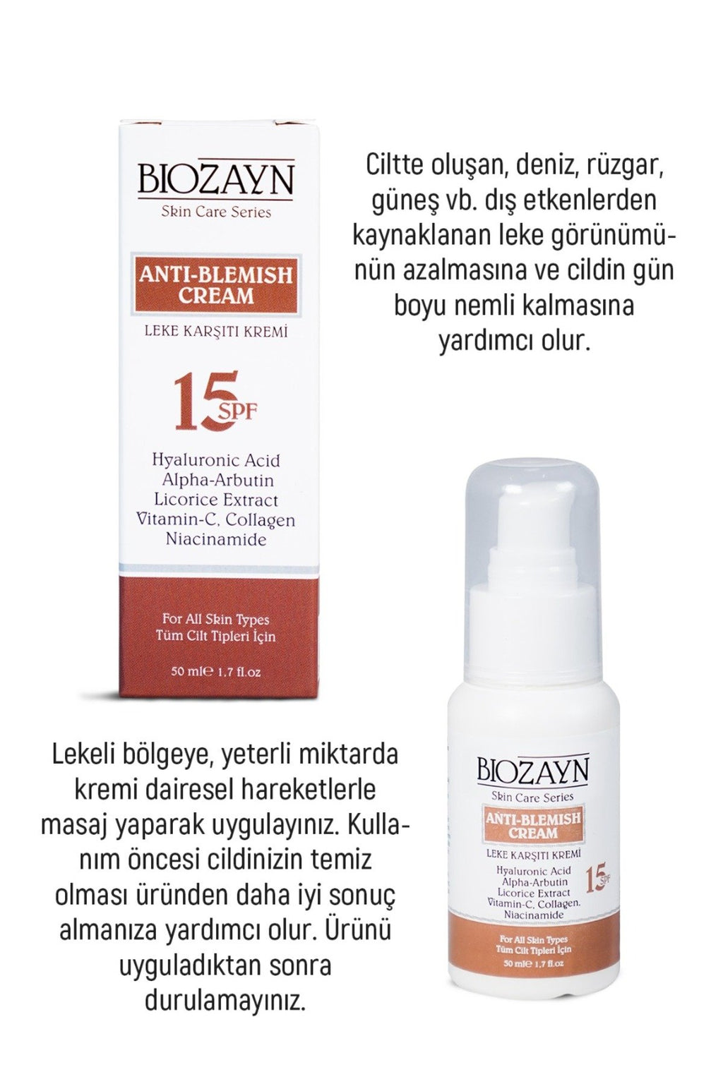 Leke Karşıtı Krem 15 Spf