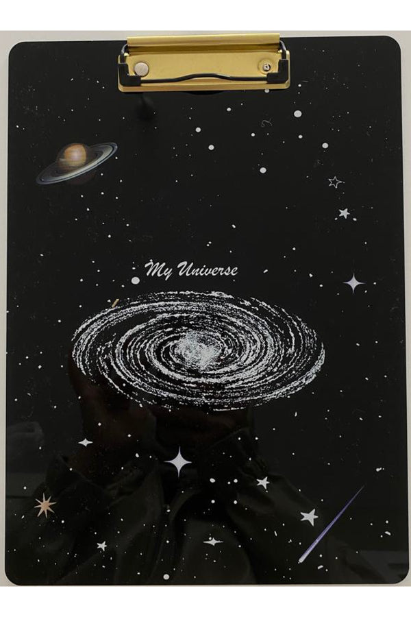 Siyah Desenli Akrilik Sekreterlik A4 Kağıt Tutucu Dosya Sekreter