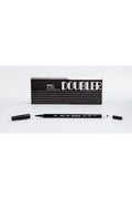 Çift Uçlu Brush Pen Fırça Kalem Black
