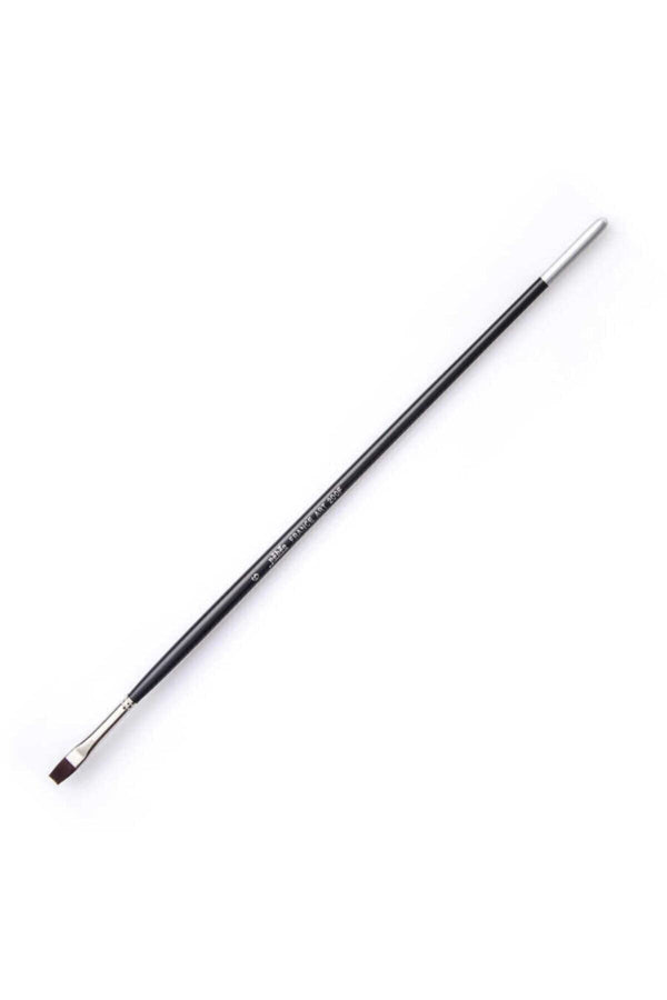 200f - 6 Siyah Sentetik Uzun Saplı Fırça