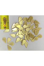 1,5cm su damlası altın Renk pleksi yapışkanlı Mozaik Ayna 50 Adet