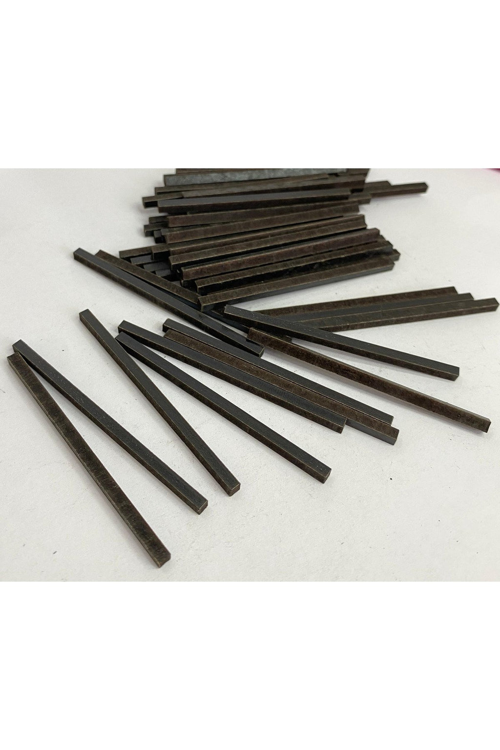 3x3mm kare siyah mdf çubuk 6cm uzunluk 50 li paket