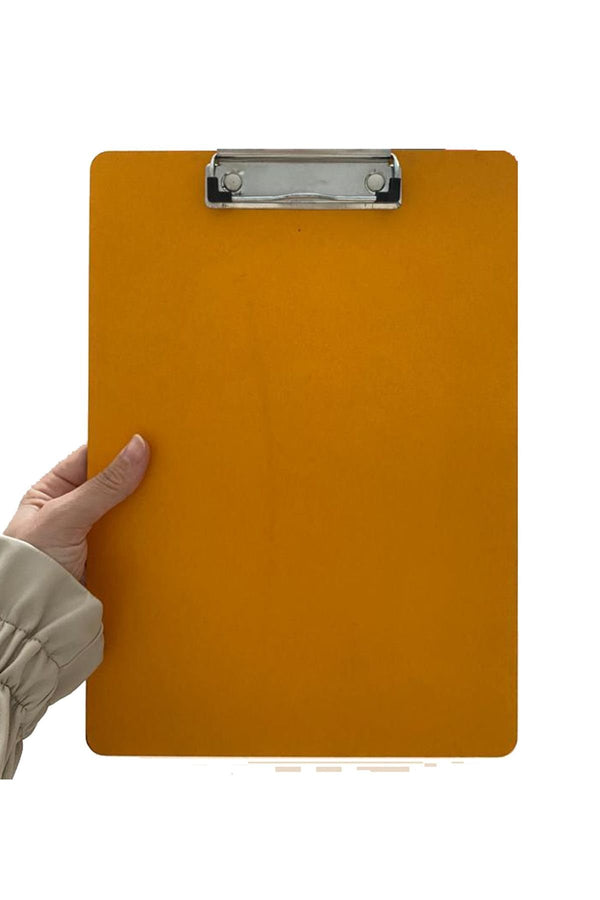 ahşap Sekreterlik A4 Kağıt Tutucu Dosya Sekreterlik Notluk turuncu