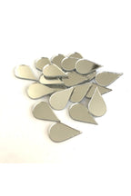 1,5cm Su damlası gümüs Renk Mozaik Ayna 50 Adet