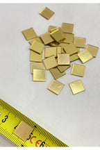 1cm kare altın Renk pleksi yapışkanlı Mozaik Ayna 200 Adet