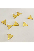 1 Cm eşkenar üçgen altın Renk Pleksi Yapışkanlı Mozaik Ayna 100Adet