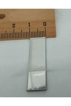 1x4cm dikdörtgen gümüş Renk pleksi yapışkanlı Mozaik Ayna 50 Adet
