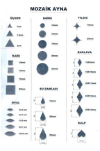 5mmx12mm Oval Gümüş Renk Pleksi Yapışkanlı Mozaik Ayna 100 Adet