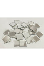 1,5cm kare gümüş Renk pleksi yapışkanlı Mozaik Ayna 100 Adet