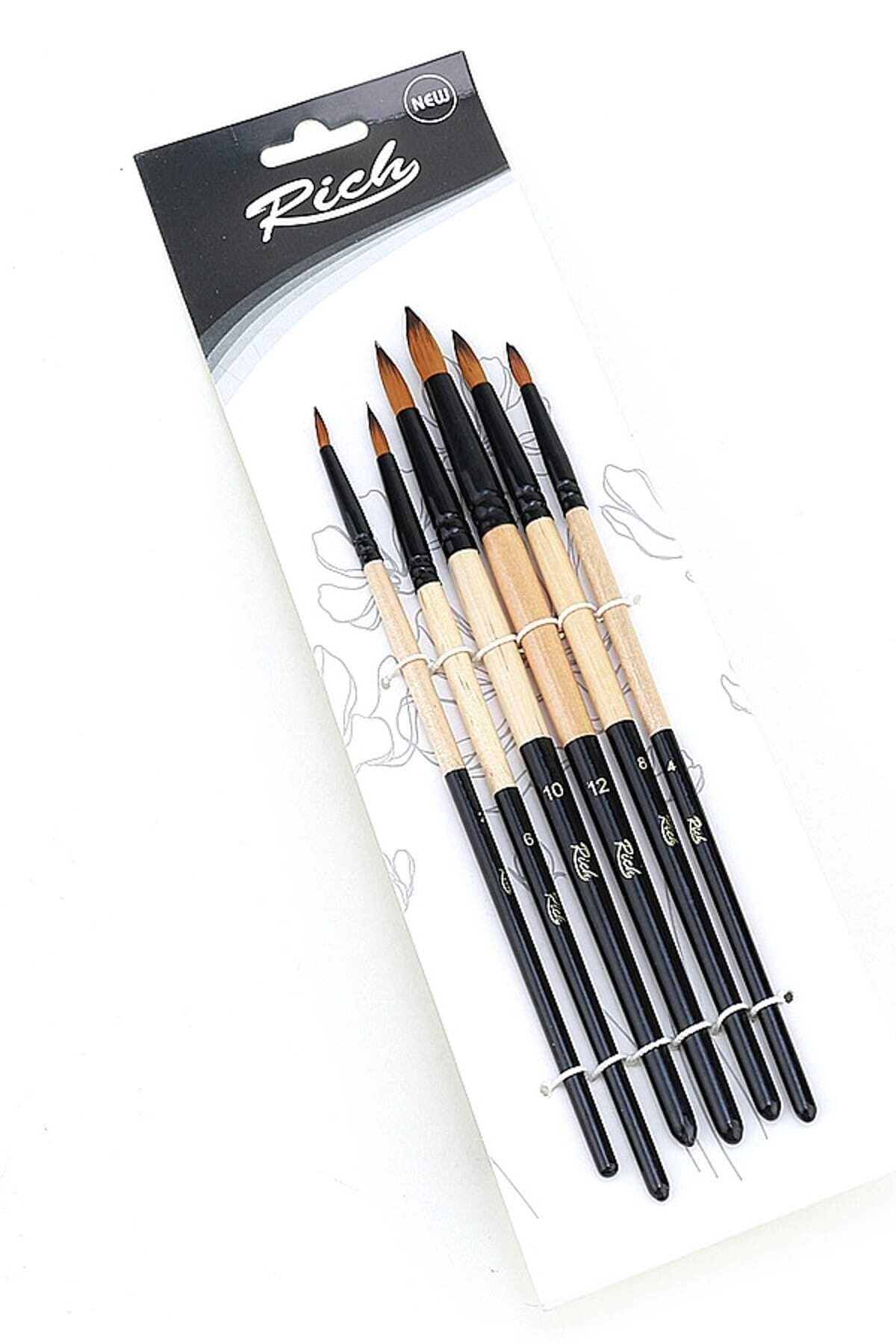 Yuvarlak Uç Fırça Seti 6'lı