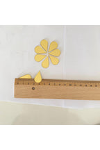 2.5cm Su damlası Altın Renk Pleksi yapışkanlı Mozaik Ayna 50Adet