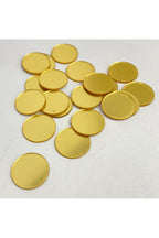 1,8cm yuvarlak altın Renk pleksi yapışkanlı Mozaik Ayna 50 Adet