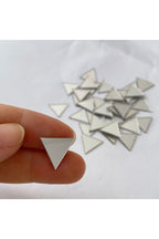 1.5cm Üçgen Gümüş Renk Mozaik Ayna 100 Adet