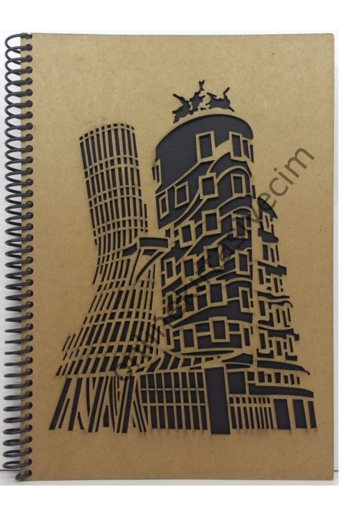 Premium Tasarım Defter Sert Kapak 80 Yaprak 17x24 Cm
