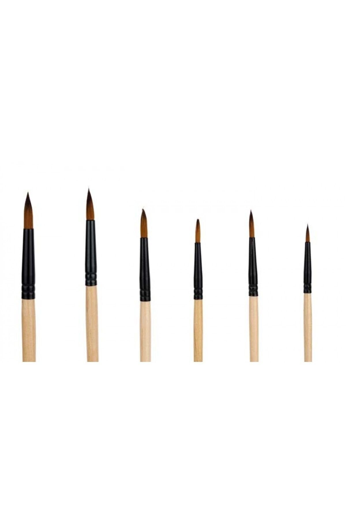 Yuvarlak Uç Fırça Seti 6'lı