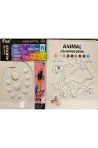 sayılarla boyama kitabı akrilik boya fırça ve palet set