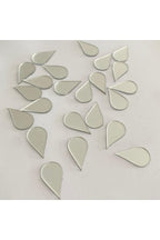 2cm Su Damlası Gümüs Renk Pleksi Yapışkanlı Mozaik Ayna 50 Adet