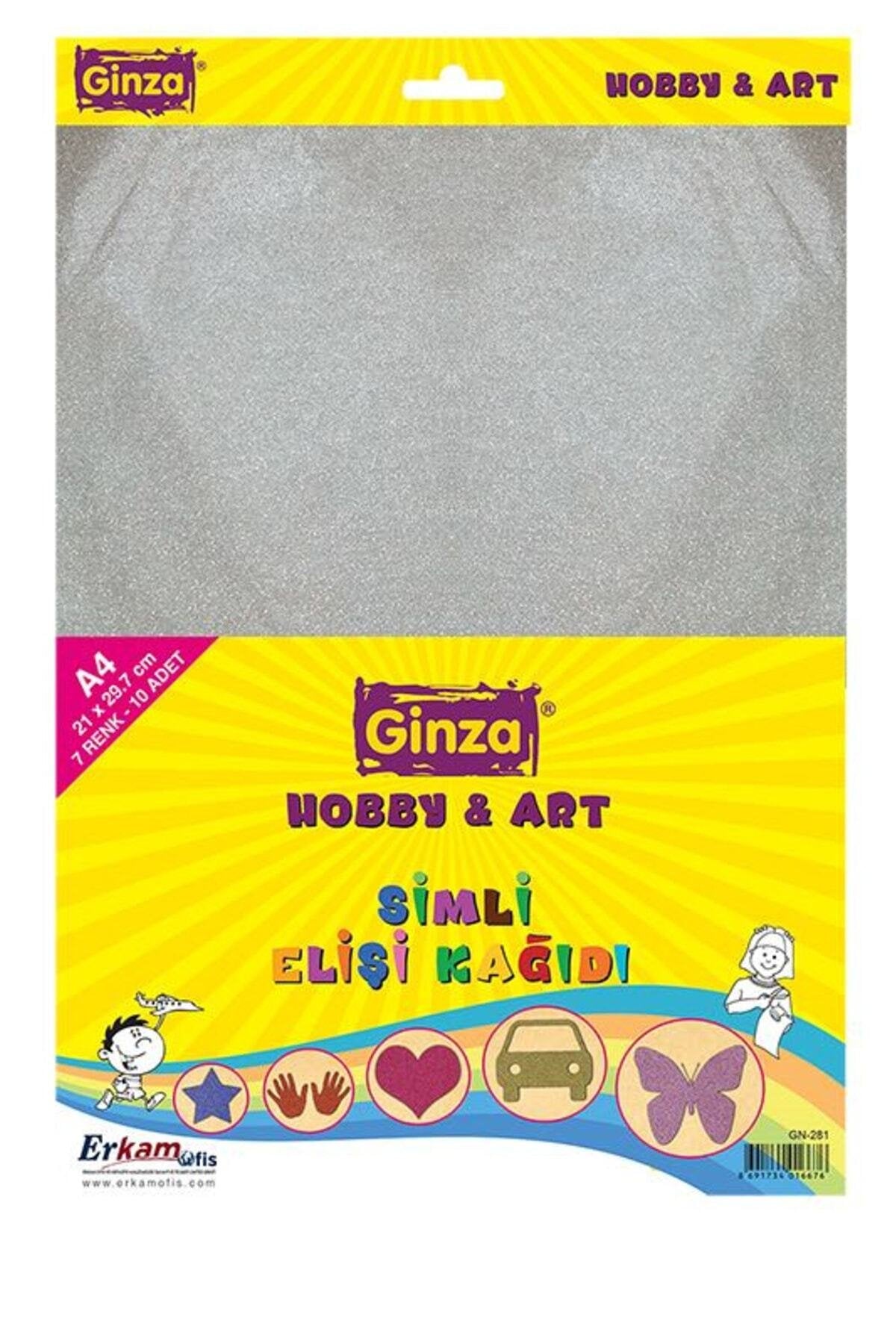 Simli Elişi Kağıdı (24 * 34 Cm) 10' Lu Gn-281/50