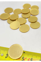 1,8cm yuvarlak altın Renk pleksi yapışkanlı Mozaik Ayna 50 Adet