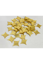 1,5cm yıldız altın Renk pleksi yapışkanlı Mozaik Ayna 100 Adet