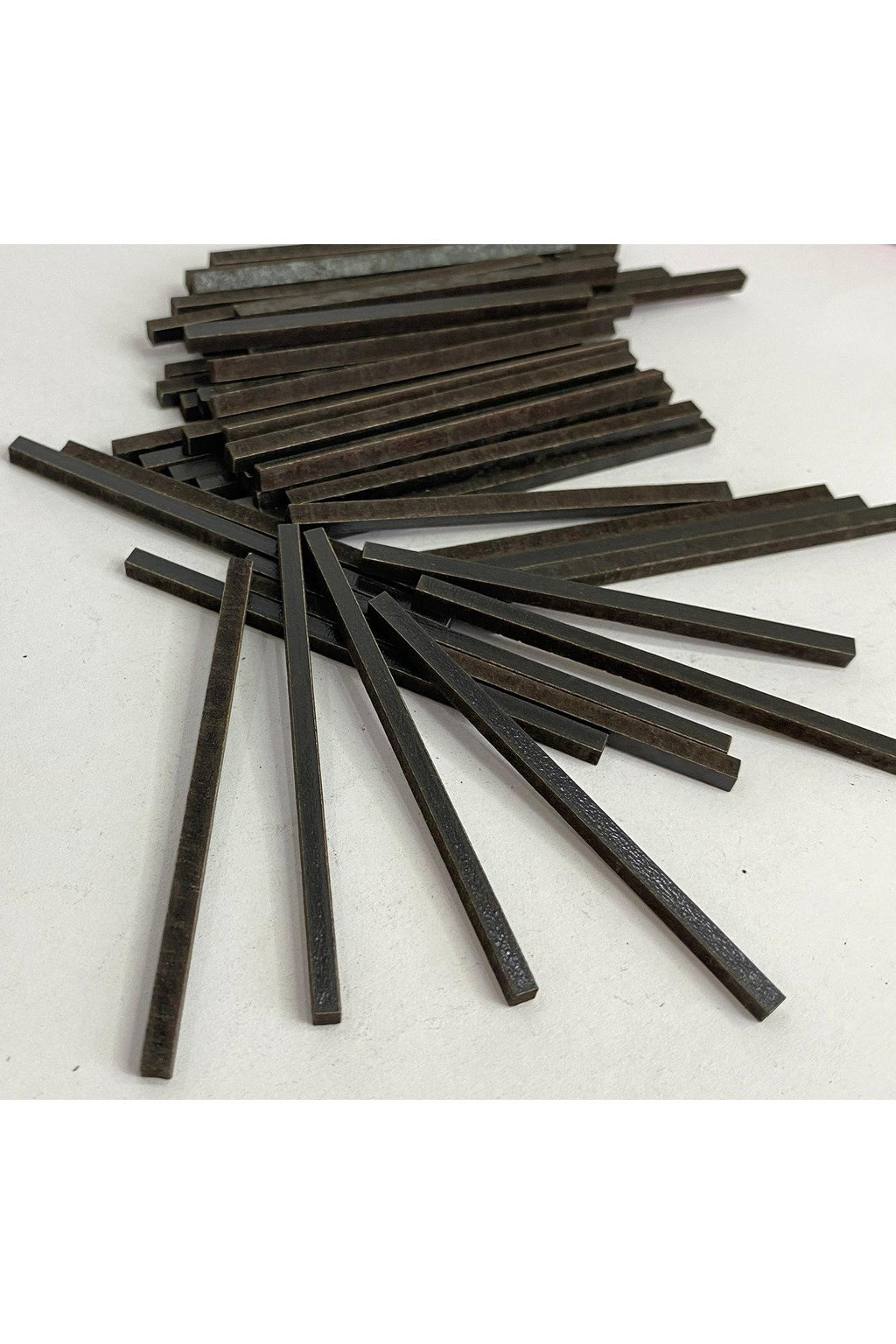3x3mm kare siyah mdf çubuk 6cm uzunluk 50 li paket