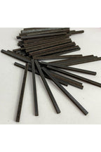 3x3mm kare siyah mdf çubuk 6cm uzunluk 50 li paket