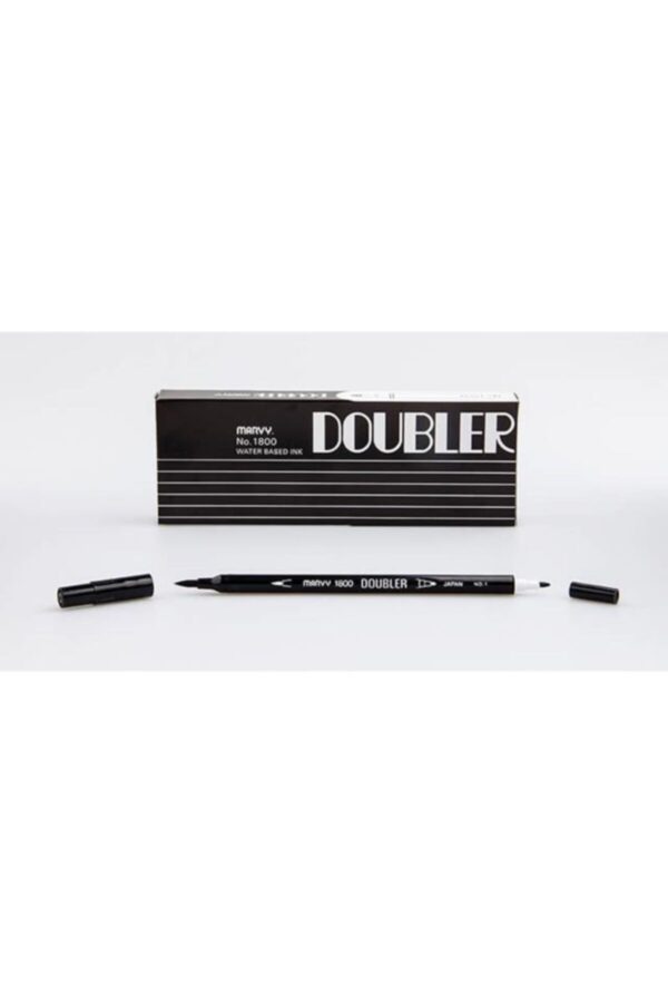Çift Uçlu Brush Pen Fırça Kalem Black