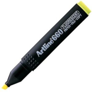 Ek- 660 Kesik Uç 1.0-4.0mm Hıghlıghter Fosforlu Kalem Floresan Sarı
