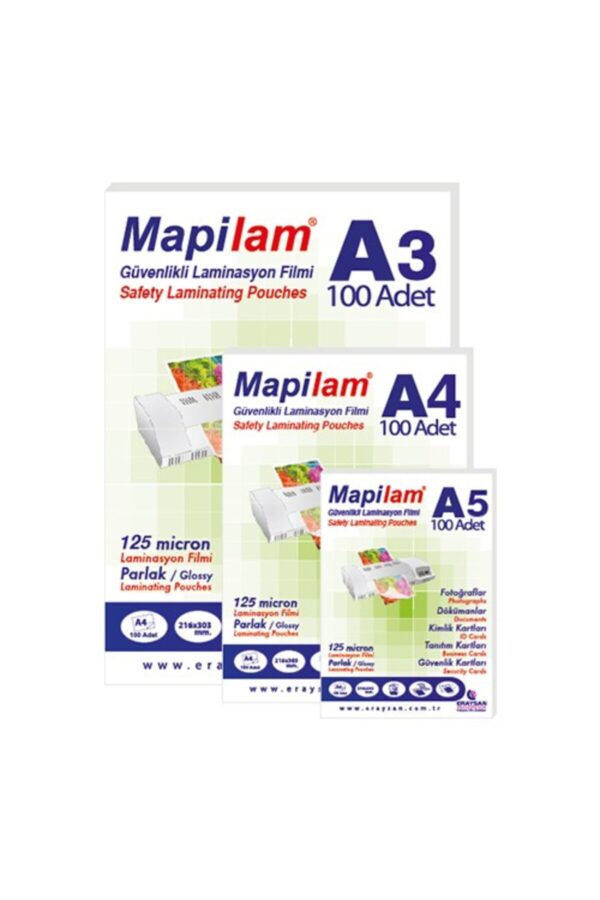 A5 125 Mic Laminasyon Kaplama A5 125 Mic Laminasyon Kaplama