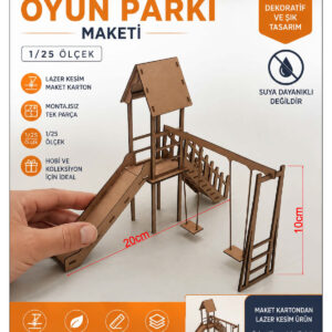1/25 Ölçek Lazer Kesim Oyun Parkı Maketi – Maket Karton Ahşap Görünümlü Dekoratif Mimari Hobi Modeli 1/25 Ölçek Lazer Kesim Oyun Parkı Maketi – Maket Karton Ahşap Görünümlü Dekoratif Mimari Hobi Modeli