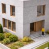 beton sıva görünümlü kendinden yapışkanlı dokulu sticker mimari maket ve hobi çalışmaları için 21x30