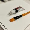 A5 boyut yağlıboya ve akrilik boya defteri 12ml akrilik boya 3 lü fırça resim sanat hobi boya set