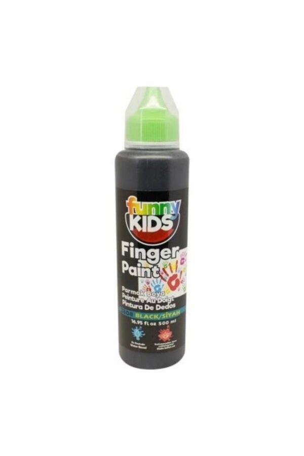 Funny Kids Parmak Boyası 500ml Siyah Funny Kids Parmak Boyası 500ml Siyah