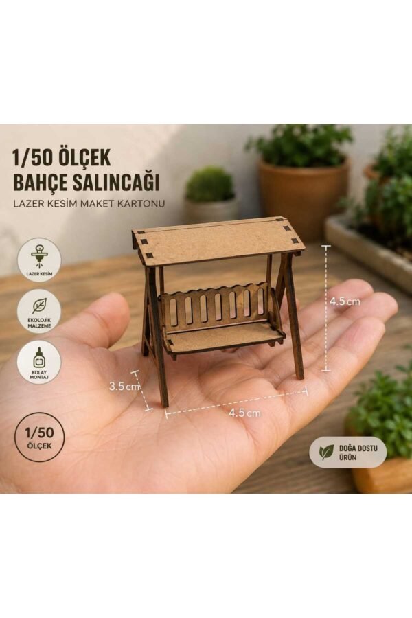1/50 Ölçek Mimari Maket Bahçe Salıncağı Lazer Kesim Tefriş Elemanı Hobi Malzemesi 1/50 Ölçek Mimari Maket Bahçe Salıncağı Lazer Kesim Tefriş Elemanı Hobi Malzemesi