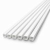 5 adet beyaz plastik kare çıta 3mm 50cm